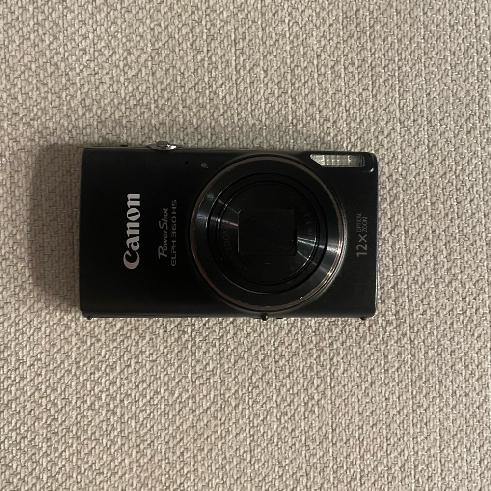 COPY - Canon PowerShot ELPH 360 HS Digital Camera Black - Picture 2 of 3